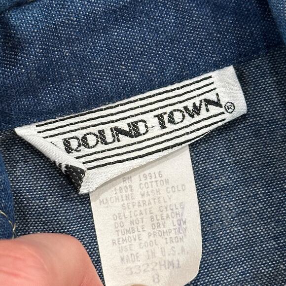 Vintage 70s Around Town Denim Midi Dress - Picture 9 of 10